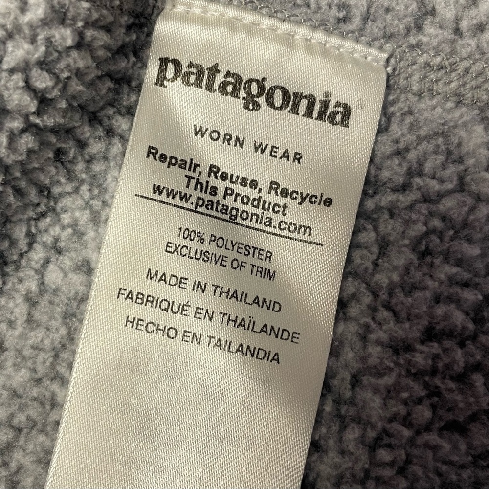 Patagonia Better Sweater Fleece 1/4 Zip Pullover Women's Small Gray Jacket Top - Picture 9 of 10